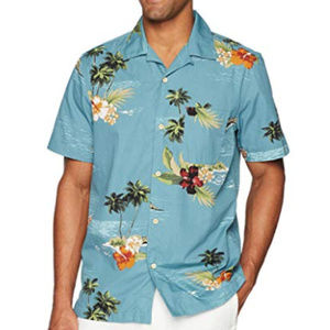 28 Palms Men's Relaxed-Fit Cotton Tropical Shirt